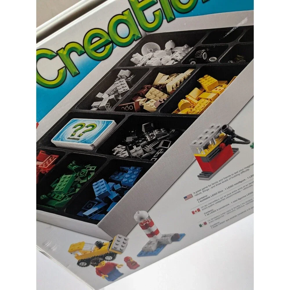 Lego Creationary Game 3844 Complete with Manual Box and Pieces Family Fun Create